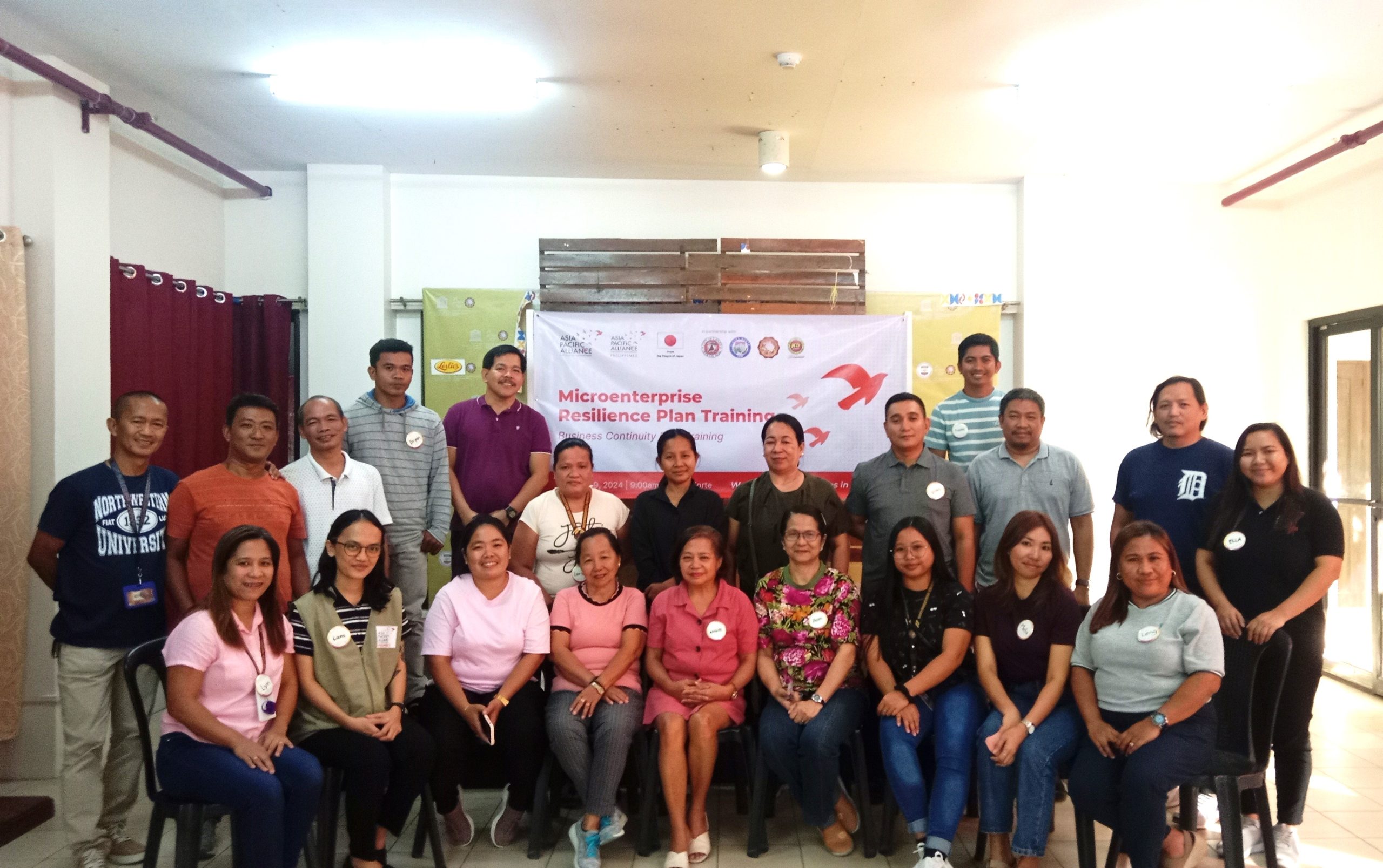 Participants of the Microenterprise Resilience Plan Training, March 8, 2024, International House, Northwestern University, Laoag City.