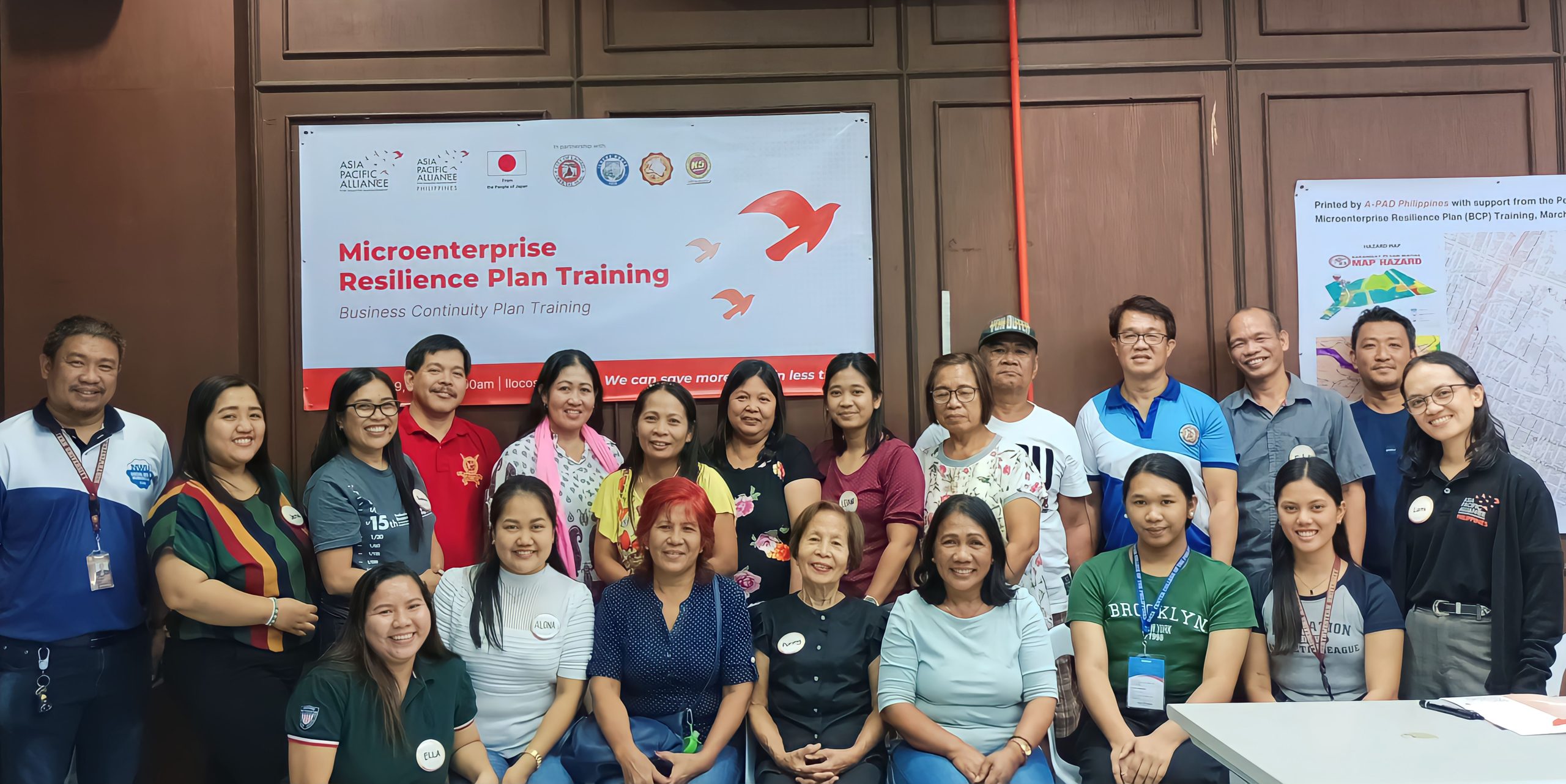  Participants of the Microenterprise Resilience Plan Training March 7, 2024, International House, Northwestern University, Laoag City.