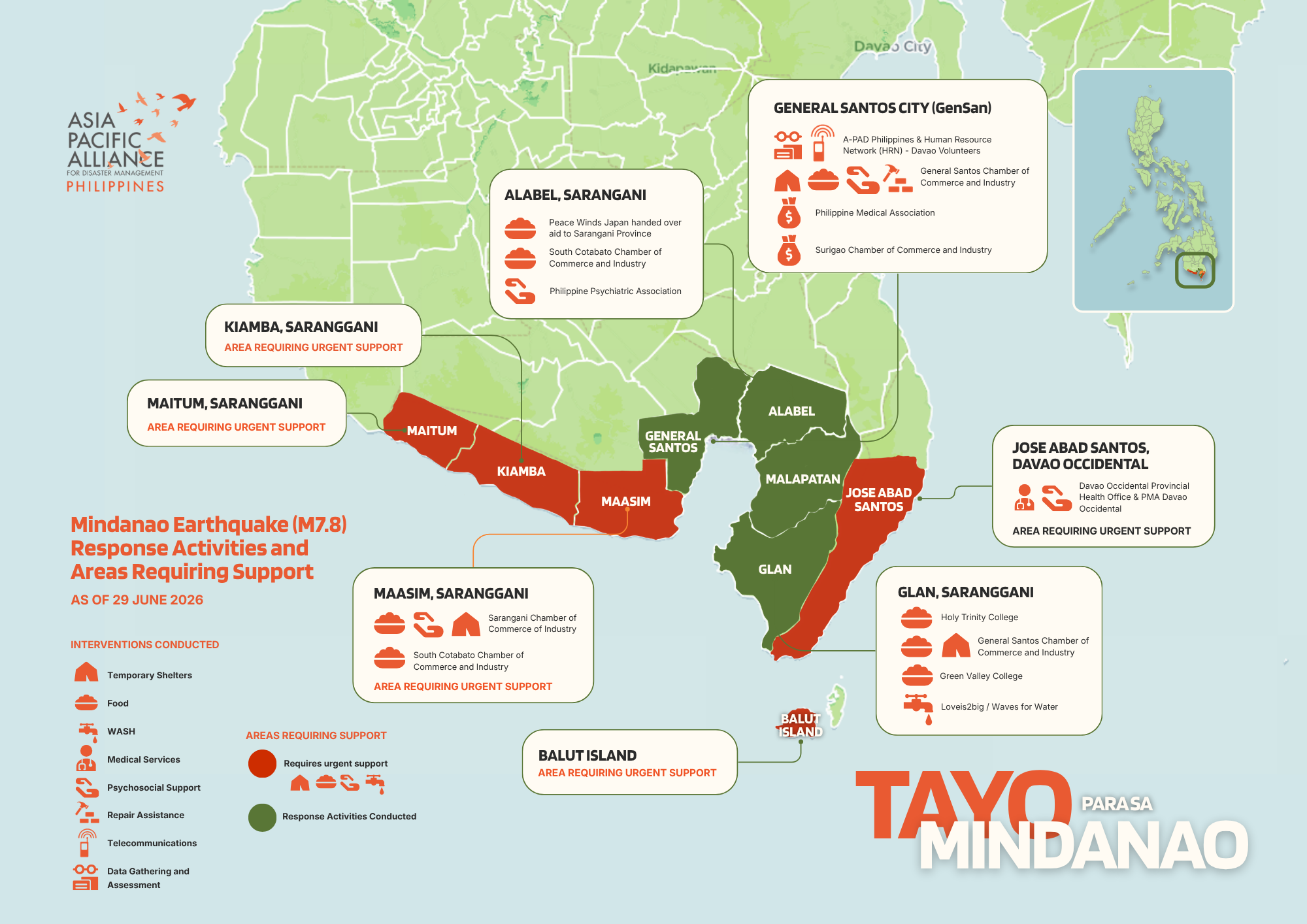 Tayo Para sa Mindanao: Mapping Multisectoral Humanitarian Action
